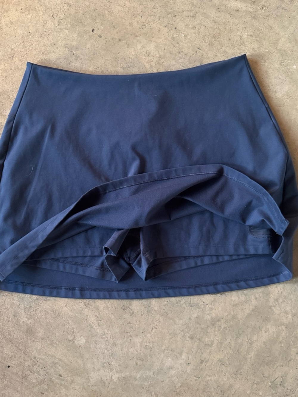 Navy Performance Skirt with Built-In Shorts